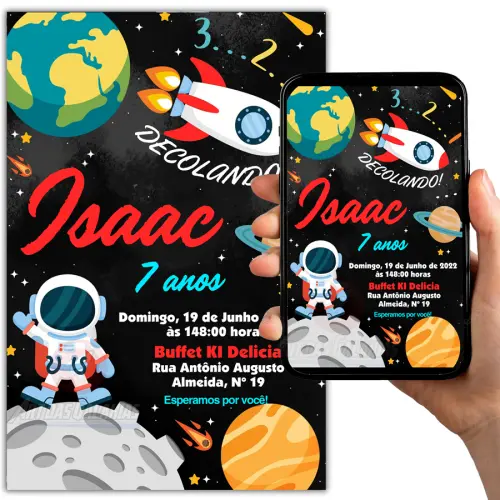 Convite Digital Astronauta