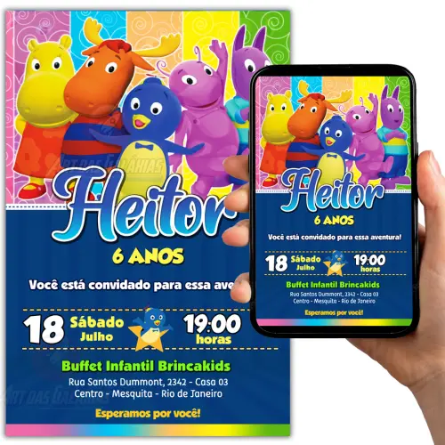 Convite Digital Backyardigans