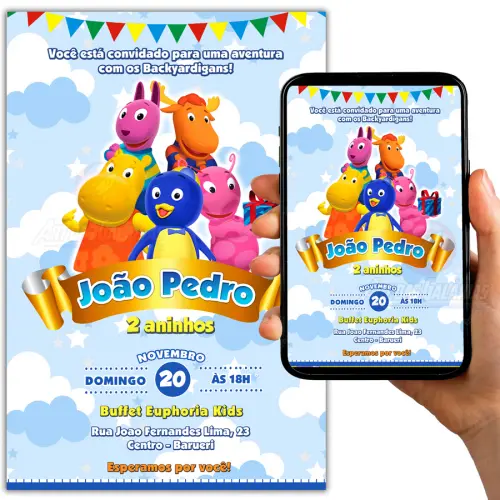 Convite Digital Backyardigans