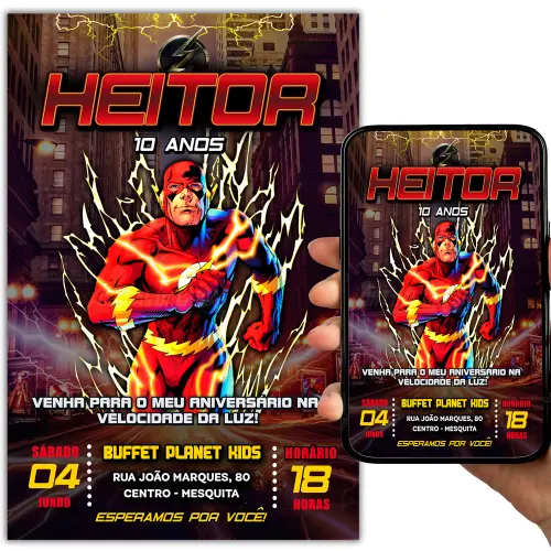 Convite Digital Flash