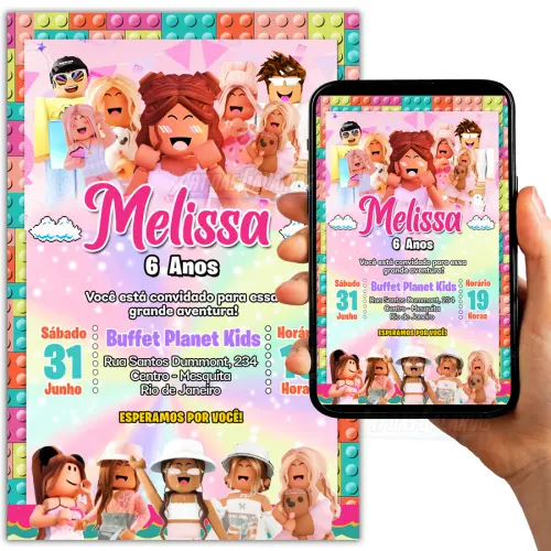 Convite Digital Roblox