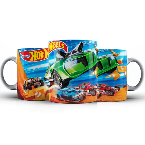 Caneca Hot Wheels Polímero Personalizada