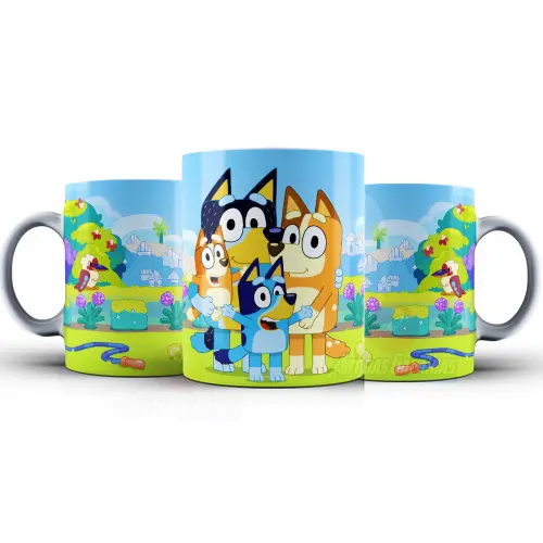 Caneca Bluey Polímero Personalizada