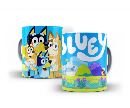 Caneca Bluey Polímero Personalizada