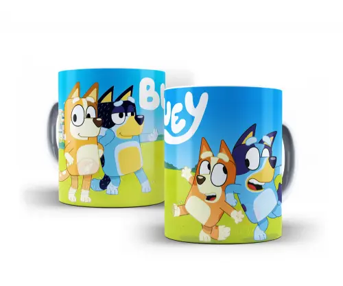 Caneca Bluey Polímero Personalizada