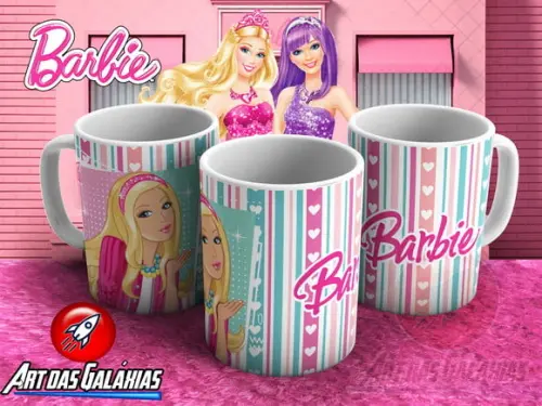 Caneca Polímero Barbie