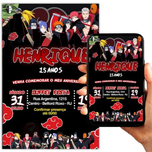 Convite Digital Akatsuki