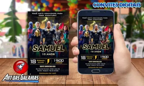 Convite Digital Adão Negro
