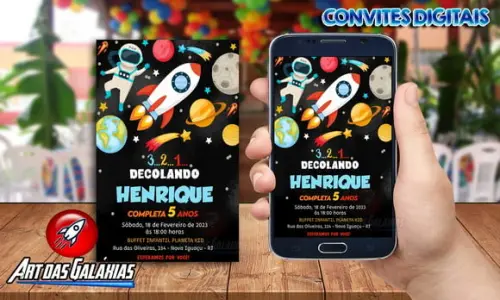 Convite Digital Astronauta