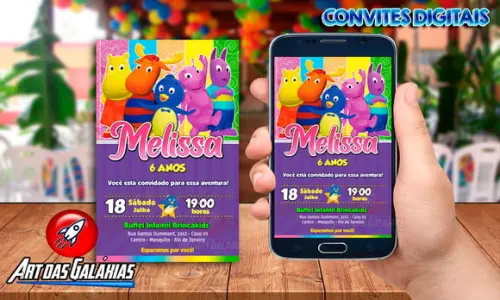 Convite Digital Backyardigans
