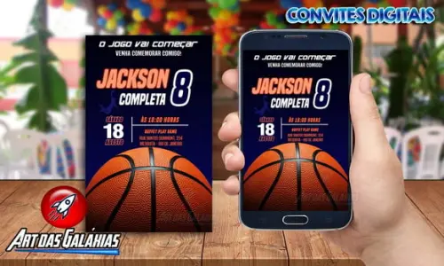 Convite Digital Basquete