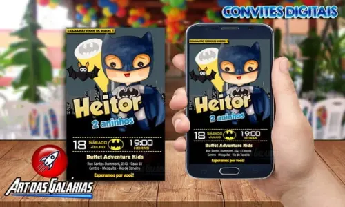 Convite Digital Batman