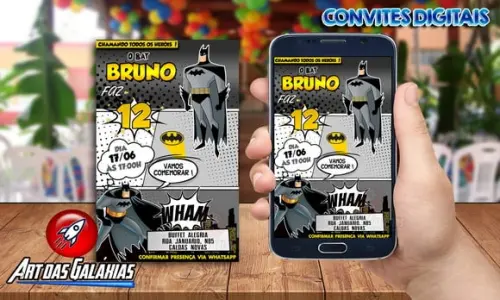 Convite Digital Batman - MOD2