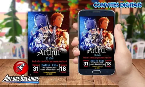 Convite Digital Black Clover
