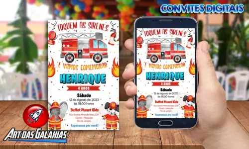 Convite Digital Bombeiros