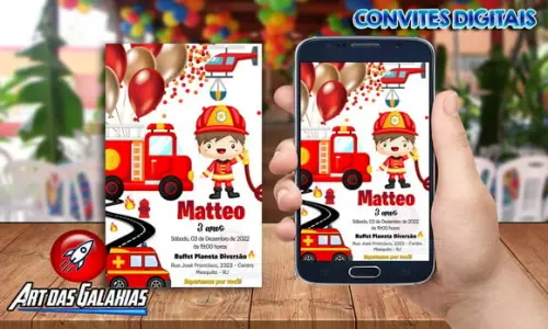 Convite Digital Bombeiros