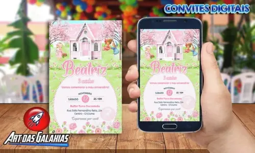 Convite Digital Casa de Boneca
