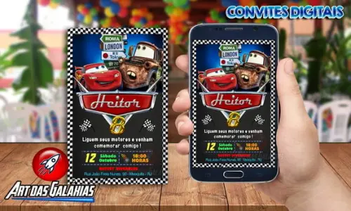 Convite Digital Carros
