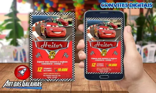 Convite Digital Carros MOD02