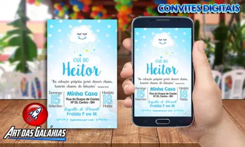 Convite Digital Chuva de Benção MOD01