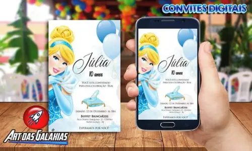 Convite Digital Cinderela