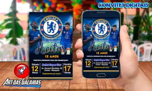 Convite Digital Chelsea