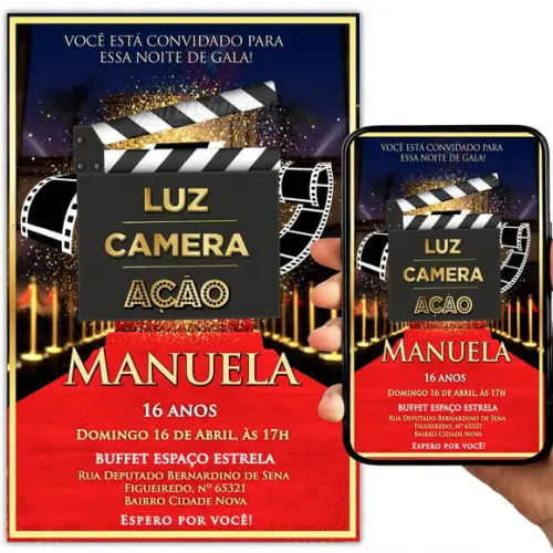 Convite Digital Cinema Hollywood