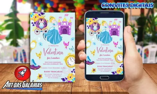 Convite Digital Cinderela