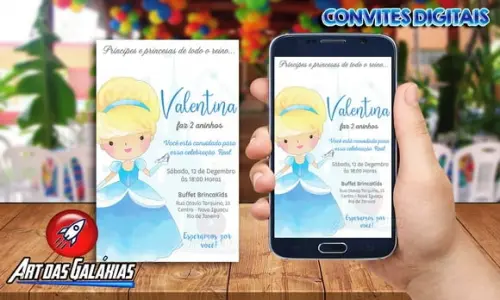 Convite Digital Cinderela