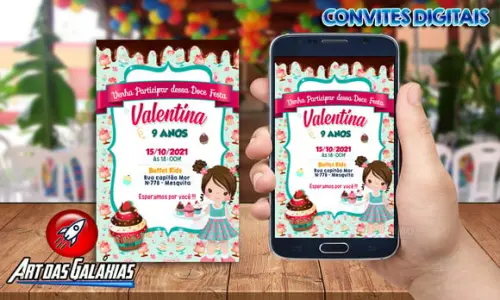 Convite Digital Confeiteira MOD1