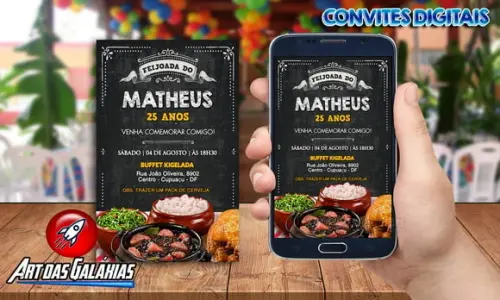 Convite Digital Feijoada