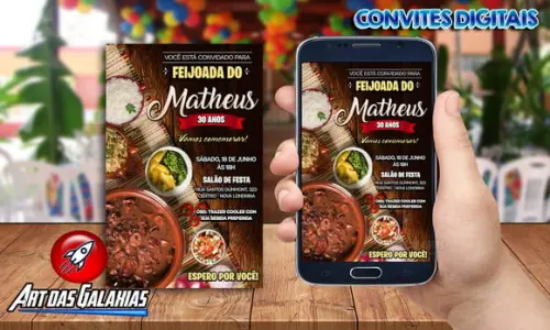 Convite Digital Feijoada