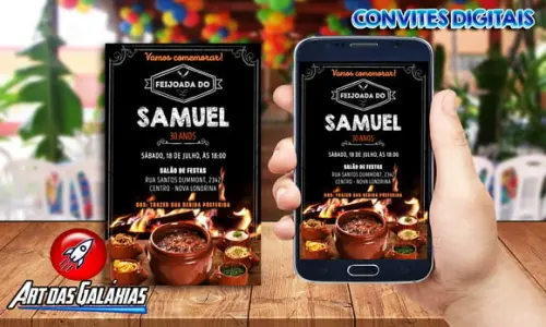 Convite Digital Feijoada