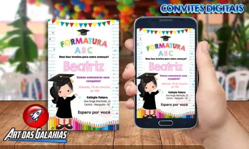 Convite Digital Formatura Abc