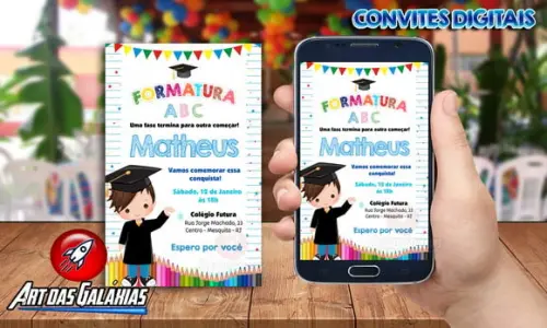 Convite Digital Formatura Abc