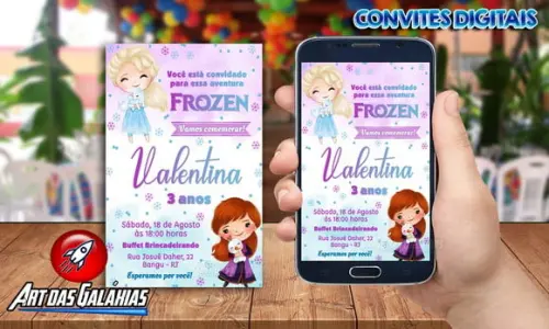 Convite Digital Frozen