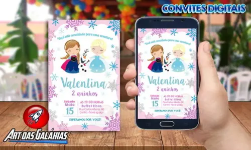 Convite Digital Frozen