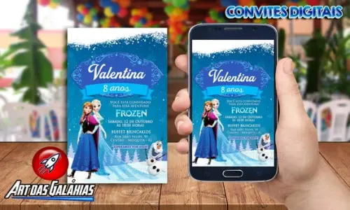 Convite Digital Frozen