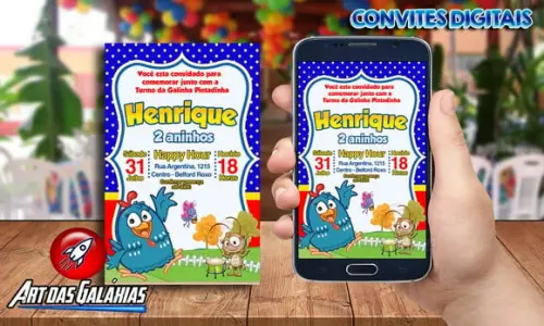 Convite Digital Galinha Pintadinha MOD01