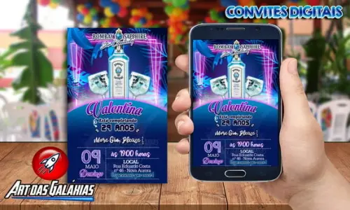 Convite Digital Gin MOD1