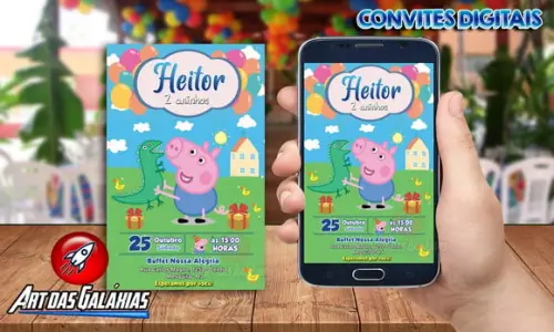 Convite Digital Georg.e Pig