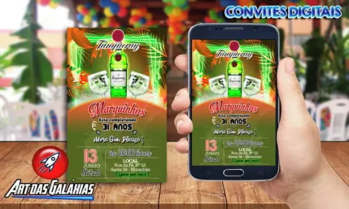 Convite Digital Gin Tanqueray MOD3