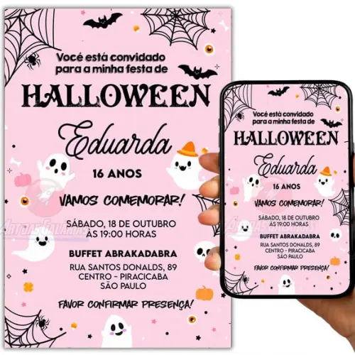 Convite Digital Halloween