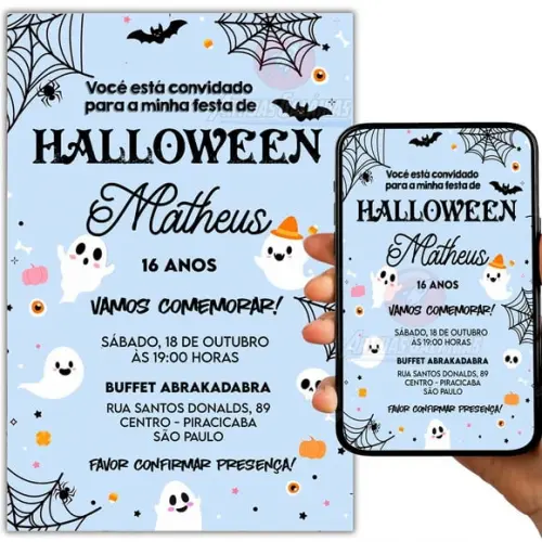 Convite Digital Halloween