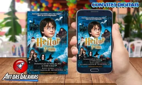 Convite Digital Harry Potter