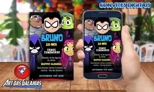Convite Digital Jovens Titãs
