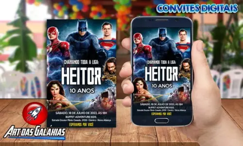 Convite Digital Liga da Justiça