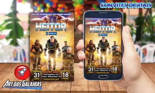 Convite Digital Lightyear