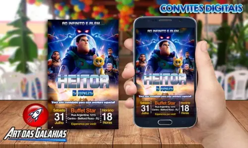 Convite Digital Lightyear