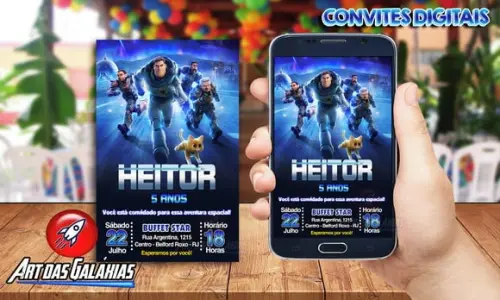 Convite Digital Lightyear
